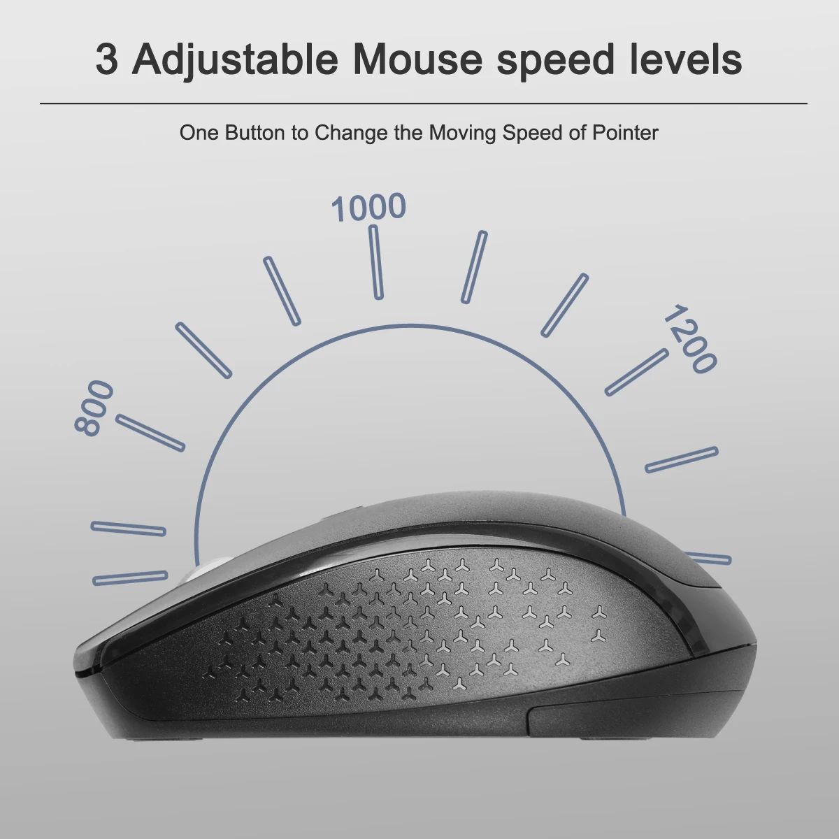 Batteria per mouse wireless Mouse per computer da gioco wireless USB da 2,4 Gh con ricevitore nano per PC portatile Windows