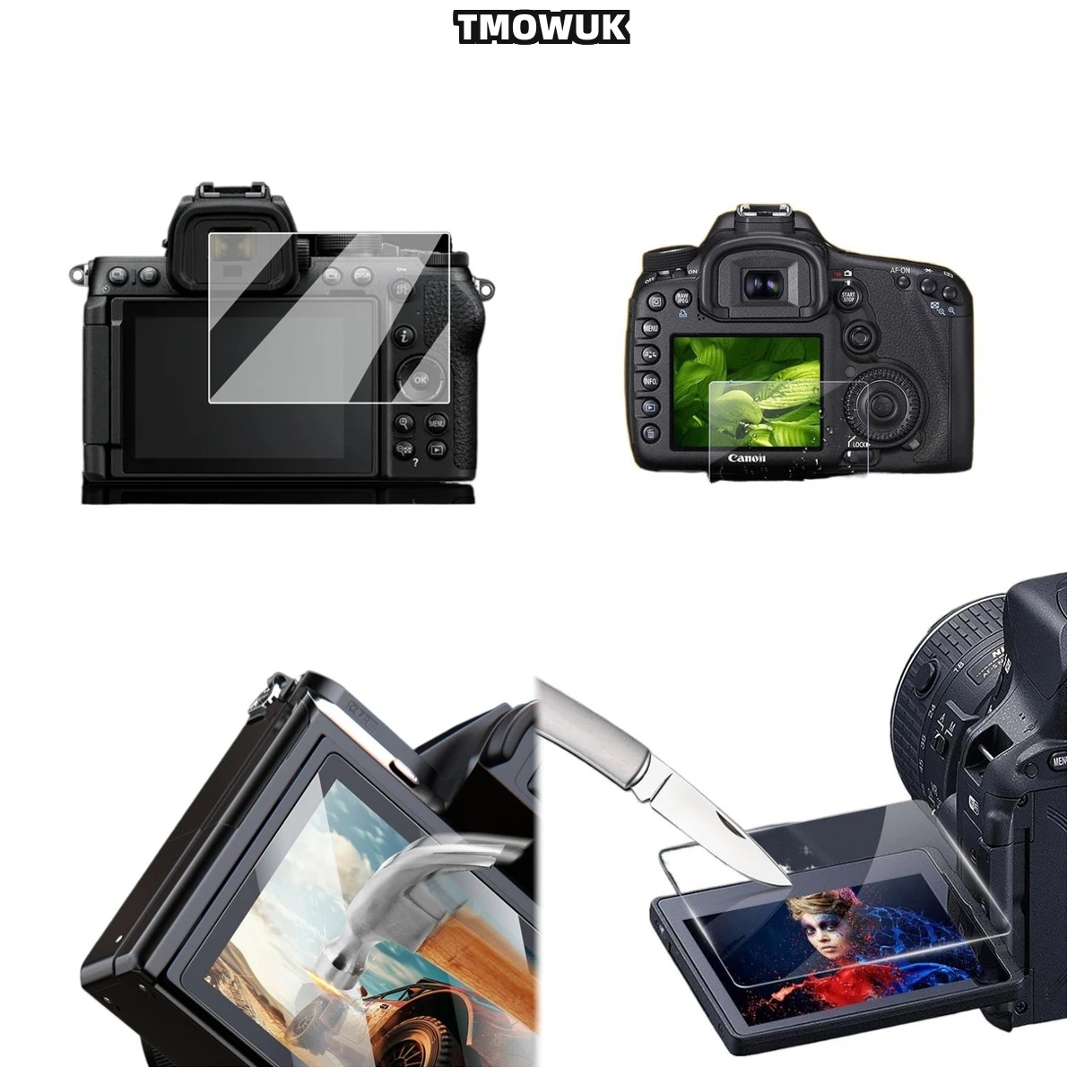 

For Nikon Z50 Tempered Glass Protective Film 9H Hardness HD Clear Anti-Scratch Anti-Fingerprint LCD Cover.