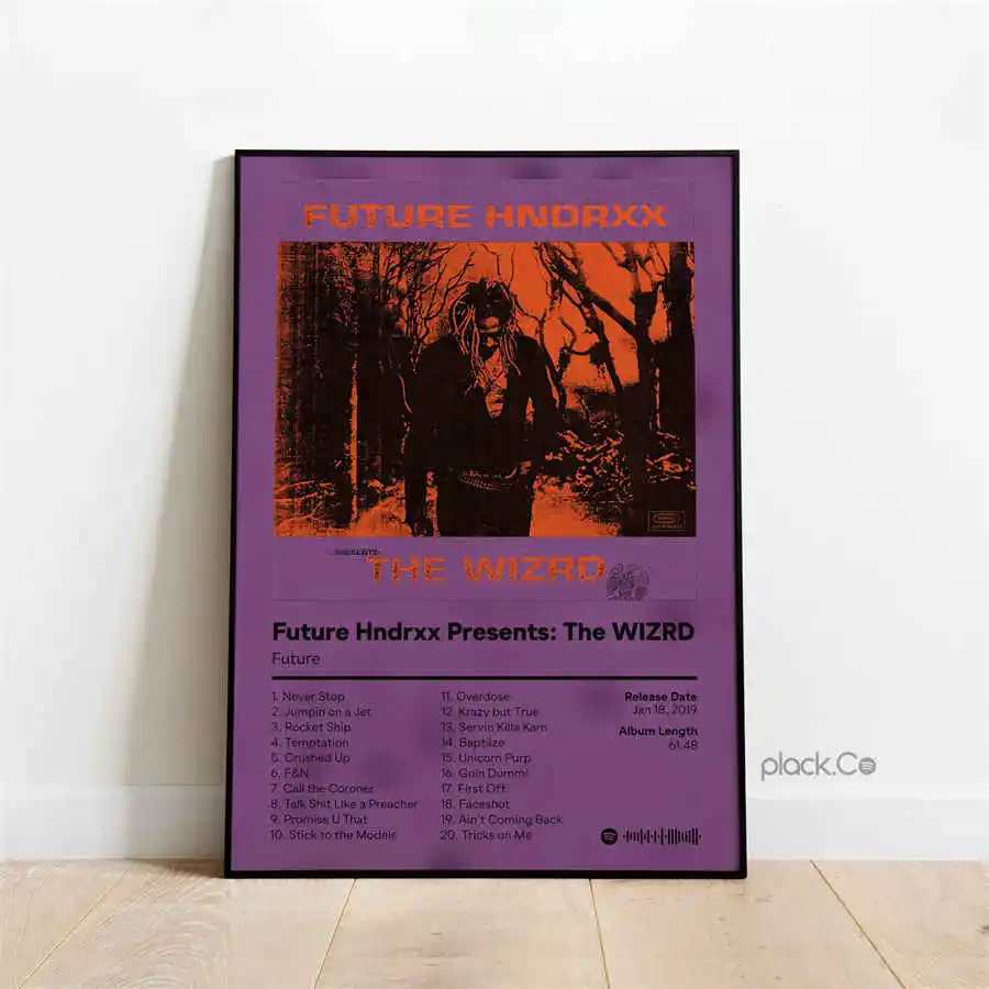 80s Nordic Pop Album Cover Poster Aesthetic Rapper Hip Hop Rock Music Star Future Monster Canvas Wall Art Mural Home Room Decor
