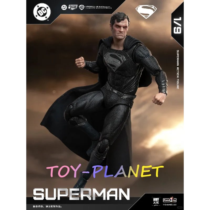 جديد وأصلي 1/9 Fondjoy Zack Snyder's Justice League إصدار سوبرمان الأسود 2.0 شخصيات الحركة البلاستيكية المشتركة المنقولة هدايا الأطفال اللعب #3