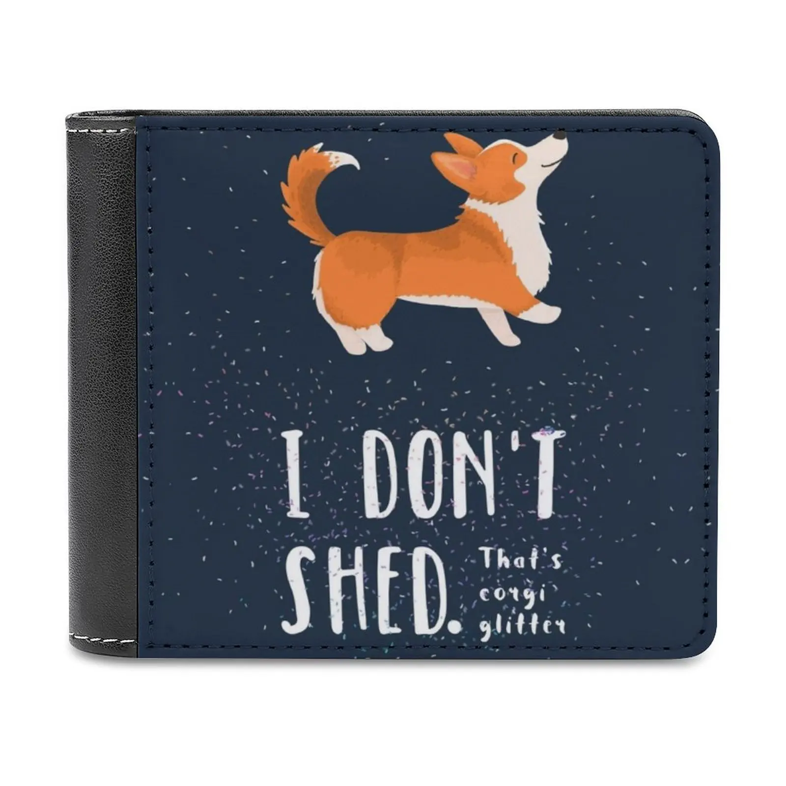 

Corgi Glitter Pembroke Welsh Corgi Fashion Credit Card Wallet Leather Wallets Personalized Wallets For Men And Women Corgi Dog