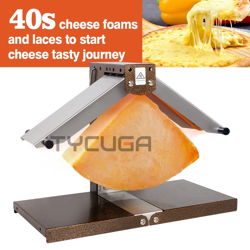 Electric Cheese Melter For Hotel Half Wheel Dry Cheese Heater Warming Grill Cheese Melting Heating Raclette for Home Kitchen