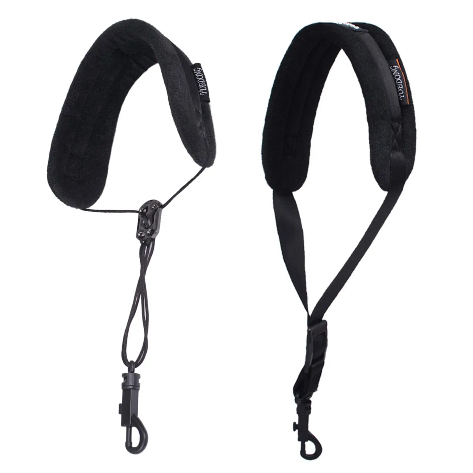 Correa para el cuello de saxofón acolchada de 24 pulgadas con broche de Metal, correa para el cuello de clarinete para saxofón Tenor Alto Oboes Bari