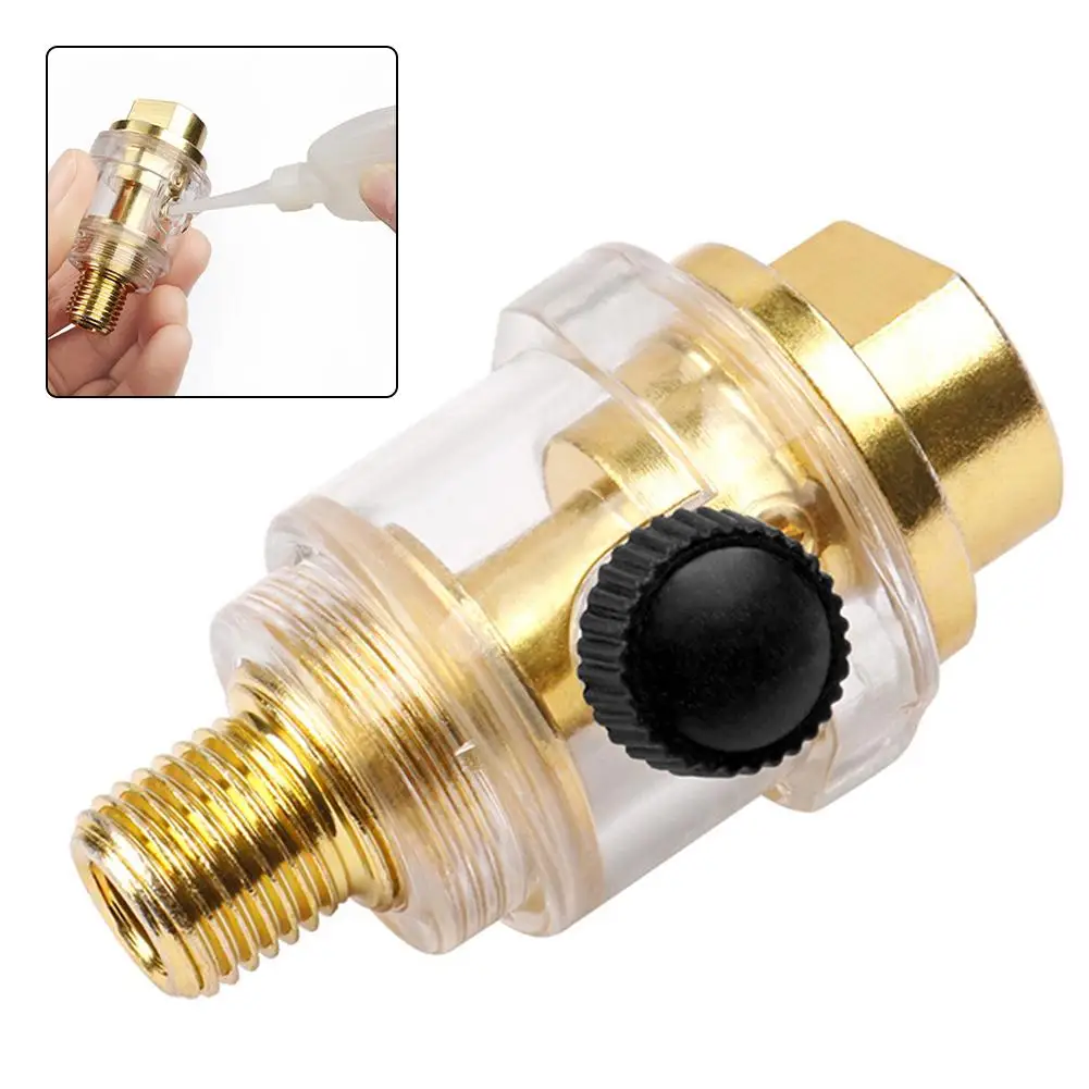 1pcs Pneumatic Oil Injector For Air Tools For Air Compressor Pipe Tool Iron -plated Oil Injector Air Tools Accessories