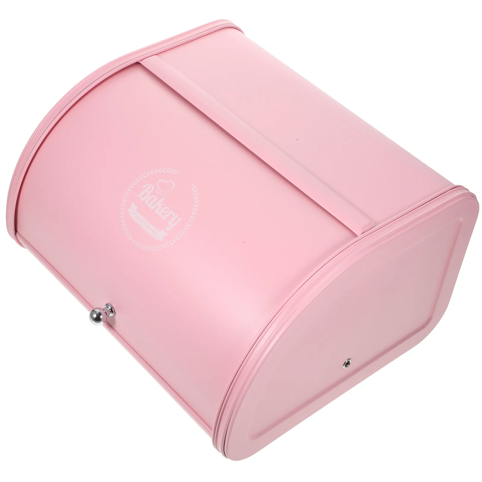 

Retro Practical Kitchen Storage Pastry Decorative Roll Non Box Cake Home Iron Rustproof (Pink)