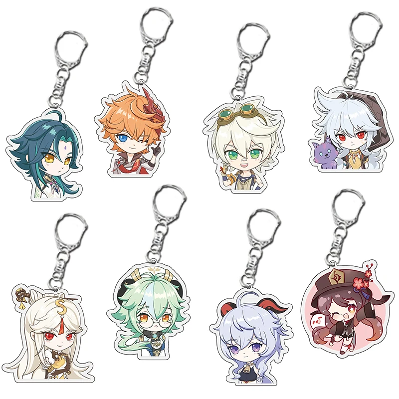 Ударопрочная копия Xiao тартаглия ганью хутао разбавитель Yanfei бритва слайм игра акриловая подвеска сумка шармы подарки вентиляторы