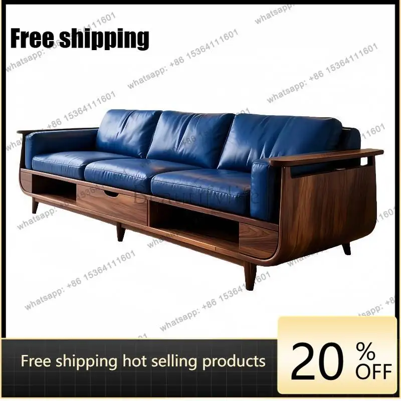 PJ  Blue Italian Living Room Sofas Designer High Luxury Modern Sofa Living Room Compressed