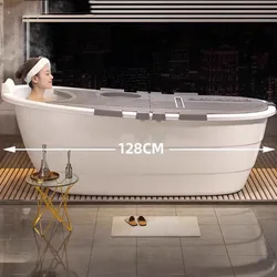 Foldable Large Bathroom Bathtubs Plastic White Strong Bucket Folding Bathtub Bath Adults Baignoire Pliable Adulltes Furniture