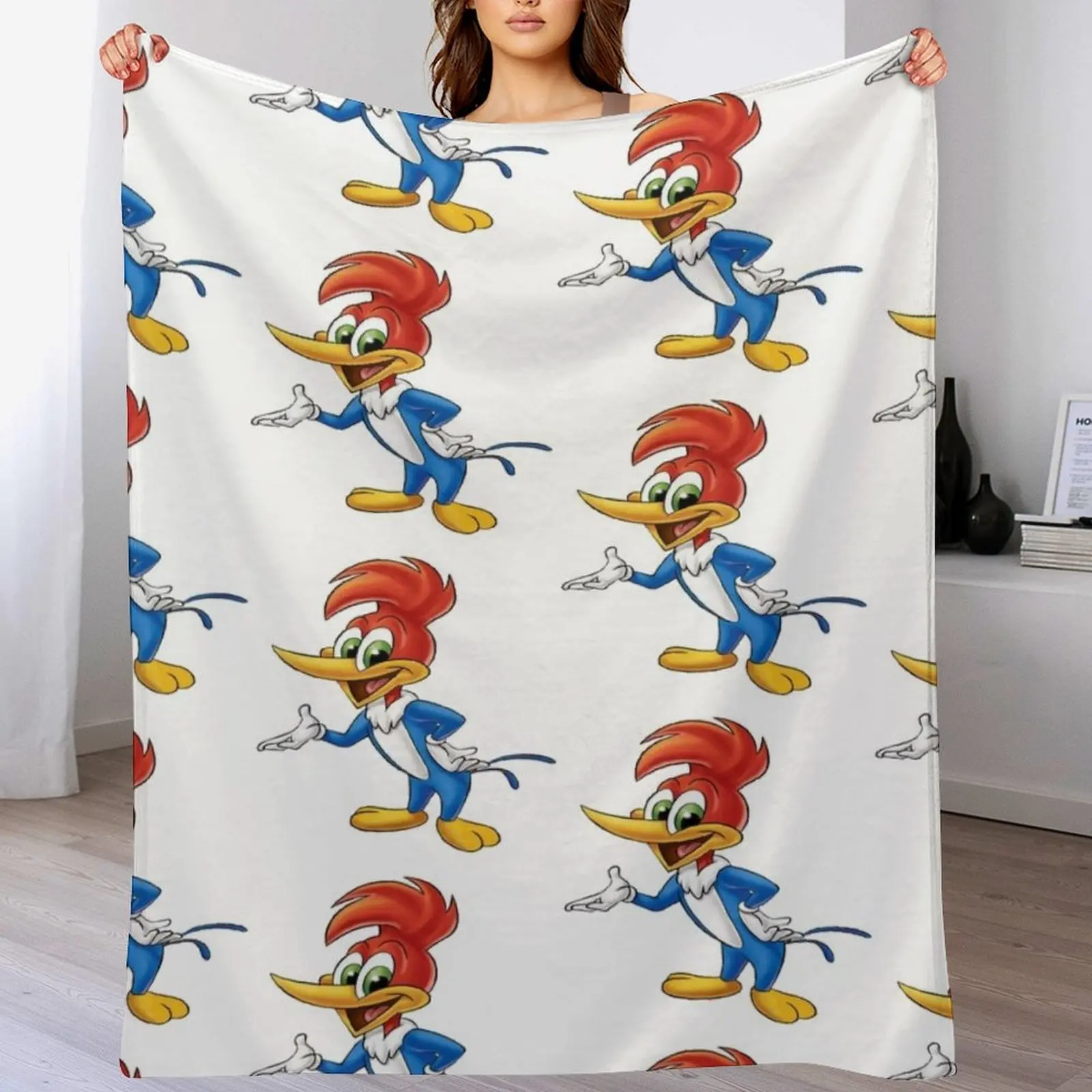 

Woody Woodpecker Throw Blanket Luxurious Soft Fuzzy Blanket for Sofa Bed