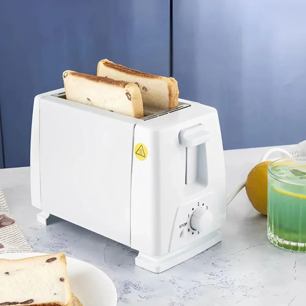 Toaster 1PC Stainless Steel Toaster Oven Double Sided Bake Heated Toast Sandwich Home Automatic Breakfast Machine