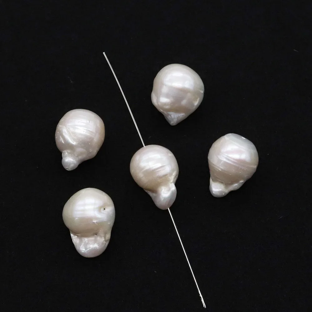 Natural Freshwater Pearls Beads Baroque Through Holes Beads for Jewelry Making DIY Bracelets Necklace Earrings Accessories