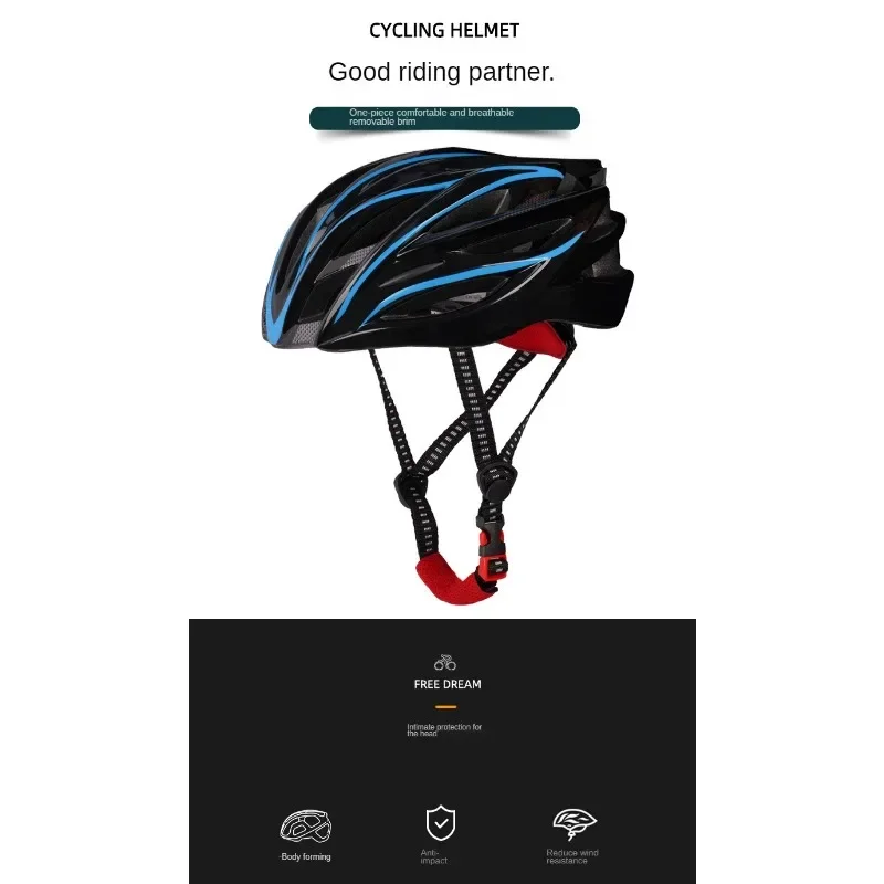 Upgraded bicycle integrated molding cycling bicycle men's and women's helmets Reduce wind resistance Lightweight safety