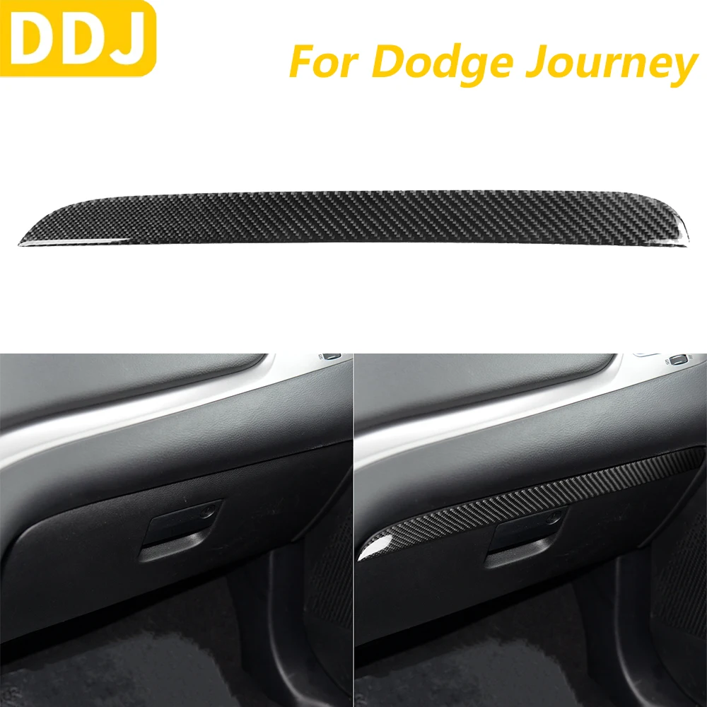 

For Dodge Journey 2011-2017 Carbon Fiber Co-pilot Dashboard Glove Storage Box Panel Decorative Strips Car Accessories Sticker