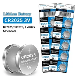 5-50PCS CR2025 3V Lithium Batteries DL2025 LM 2025 Button Battery Motherboard Car Key Remote Control Toy Blood Pressure Monitor