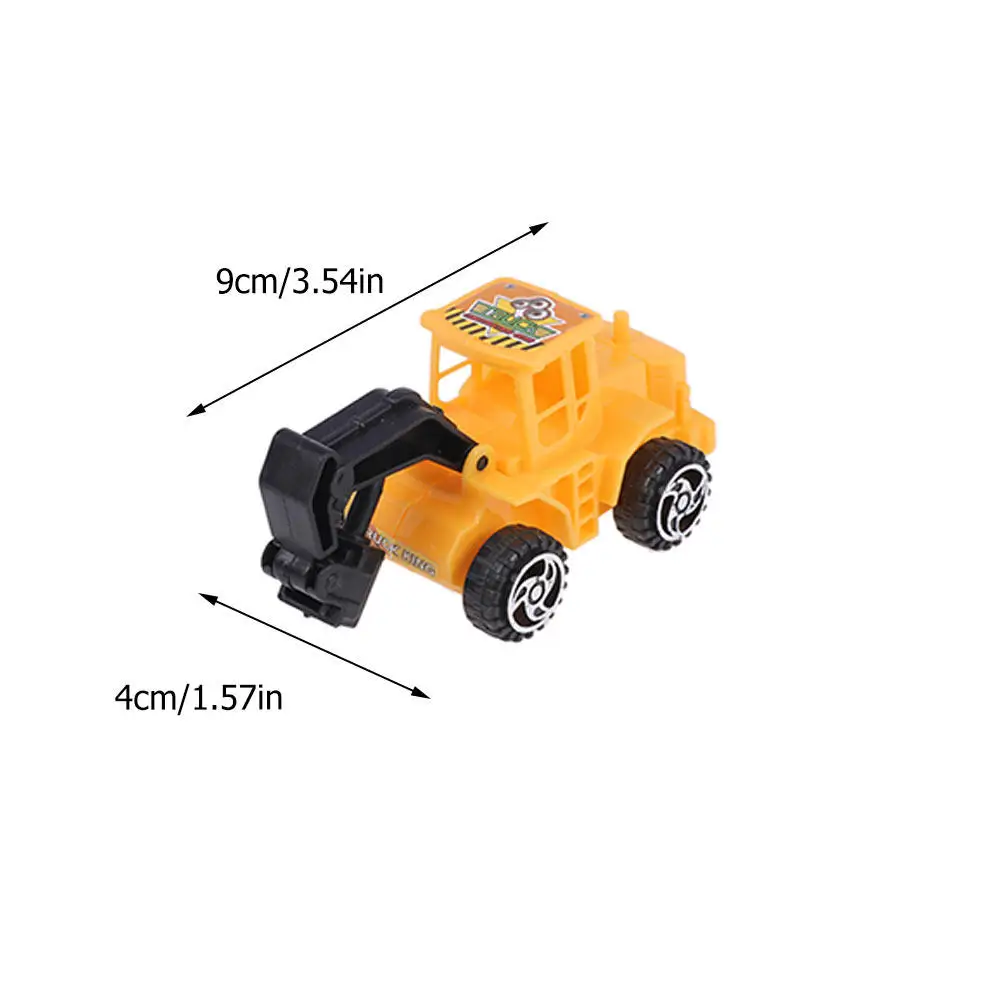 30Pcs Engineering Premium ABS Mini Construction Vehicles Swing Joints Realistic Cake Decorations Birthday Party Favors view 5