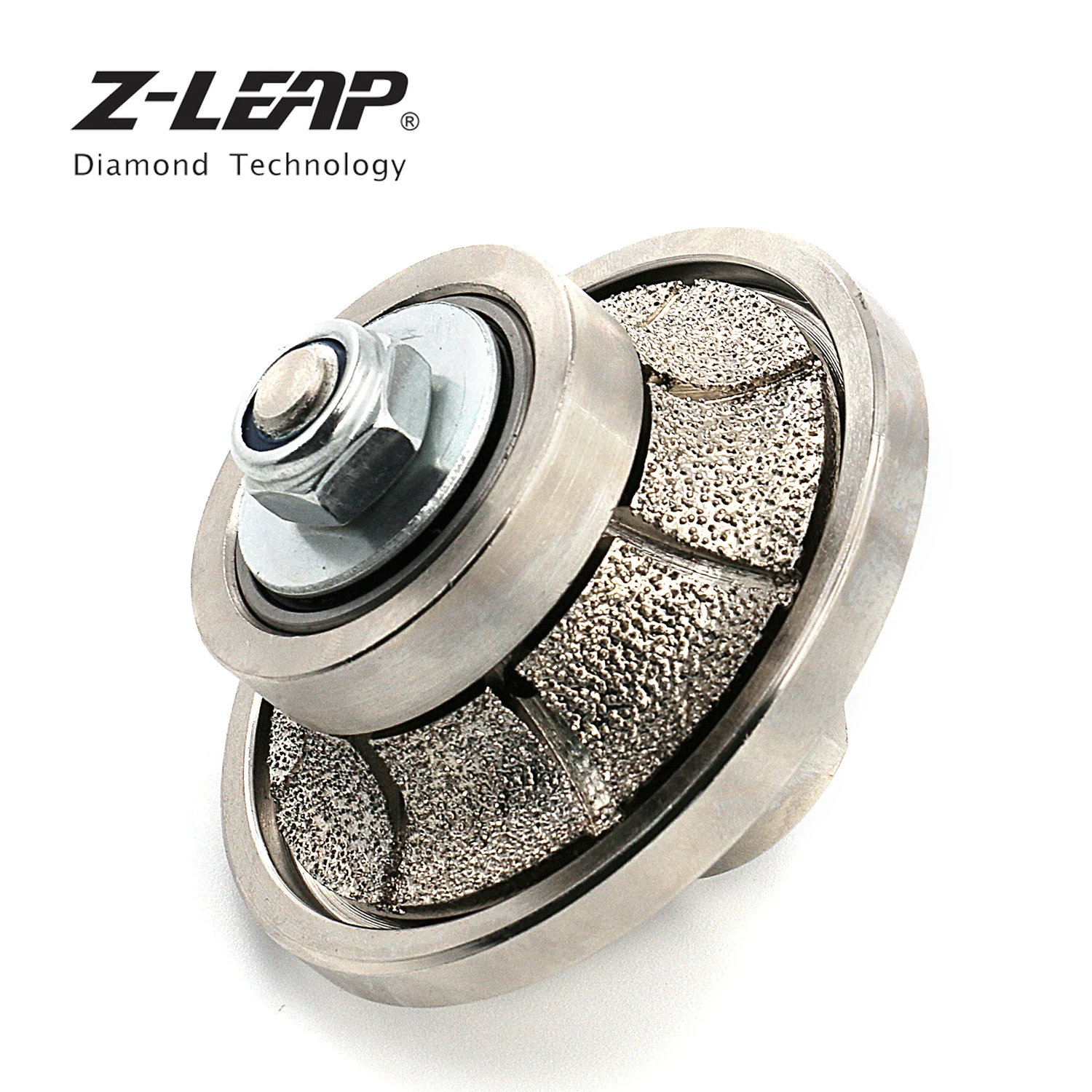 Z-LEAP B10สูญญากาศ brazed Diamond Hand profile Router bit Full bullnose บด Profiler ล้อสำหรับหินแกรนิตหินอ่อน Stone