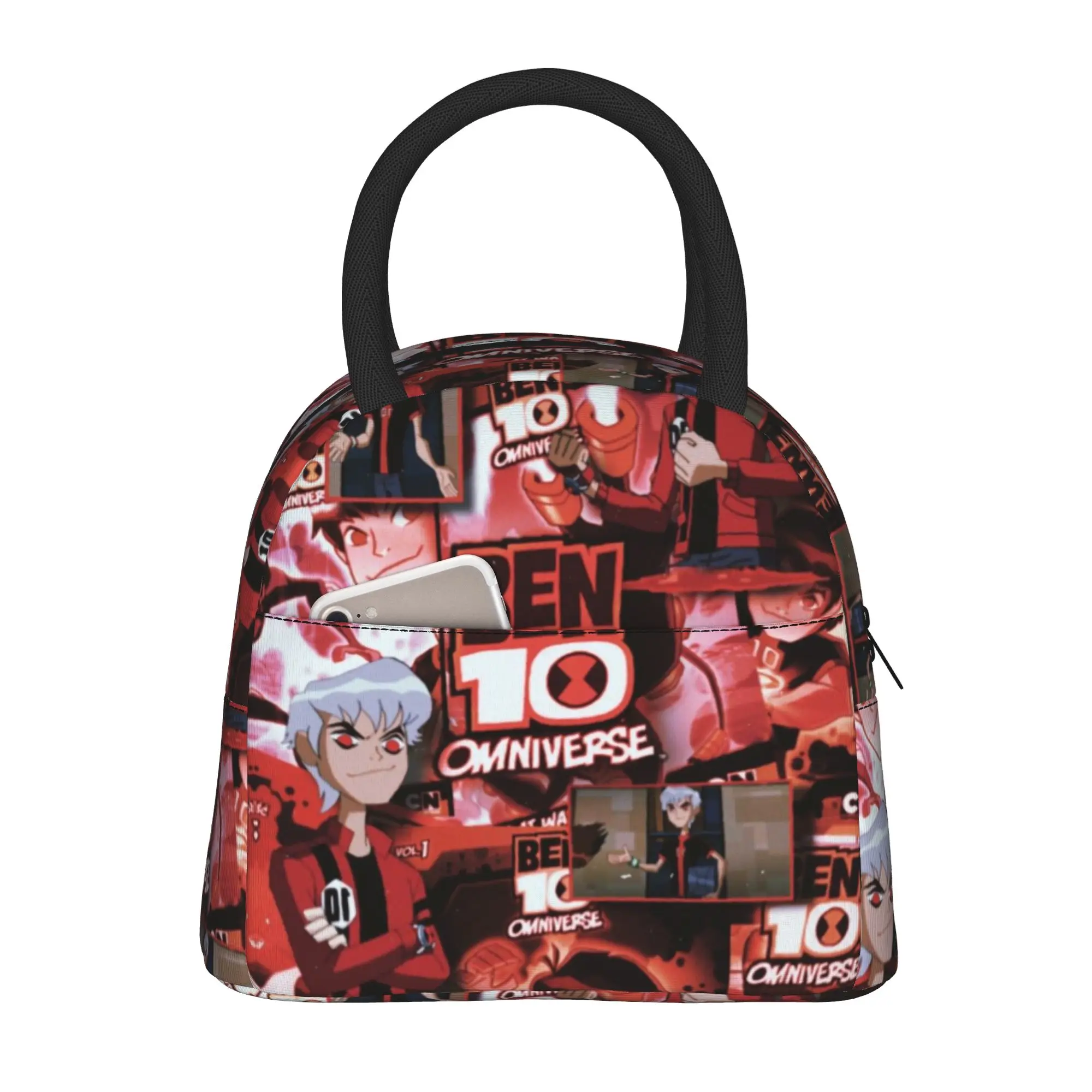 Back to school season  Snack Bag Ben10 Omniverse Albedo Poster Kawaii Harajuku Design Daily Heat Preservation Lunch Bag