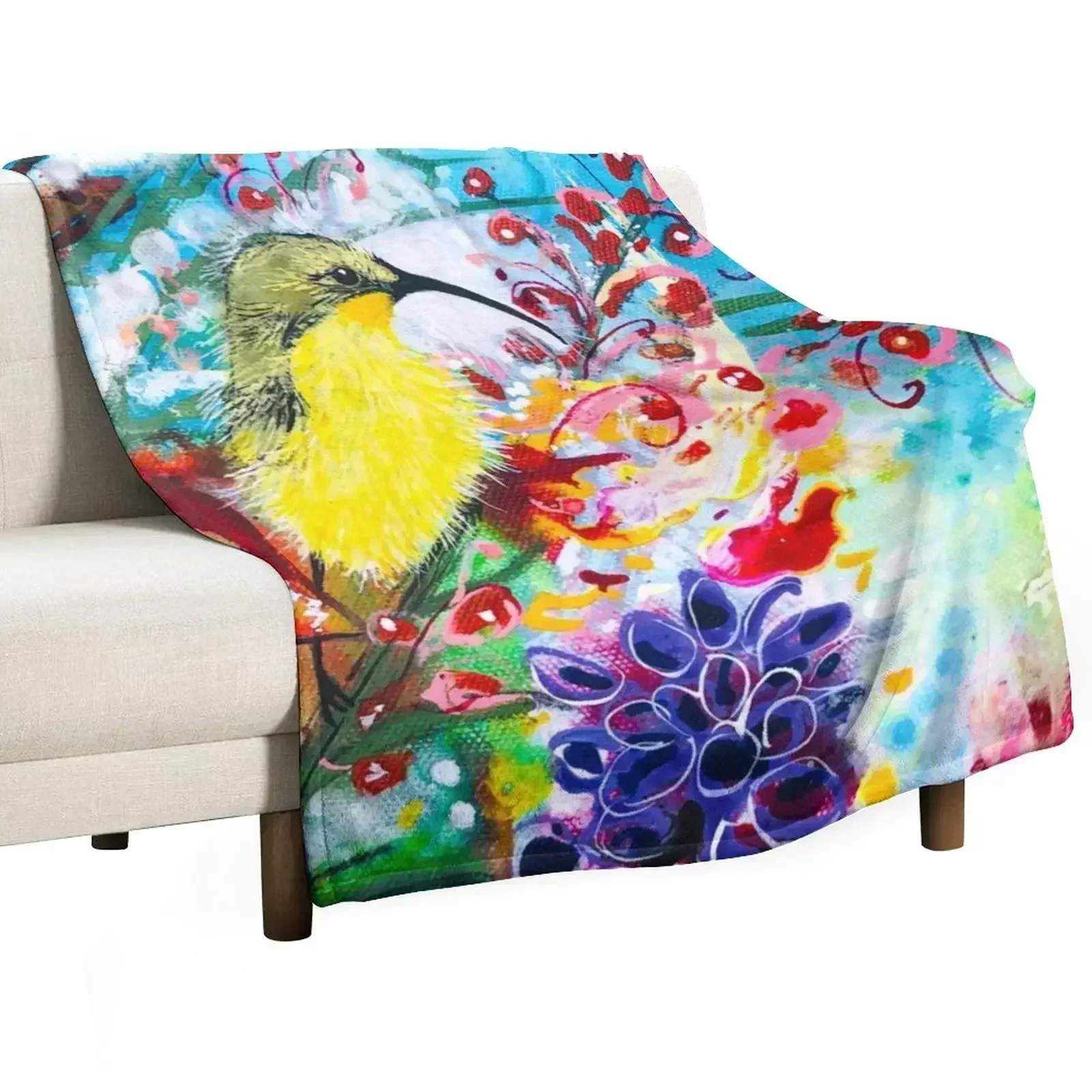 

Sage - Sunbird Throw Blanket Thermal Decorative Throw Blankets For Sofas Blankets