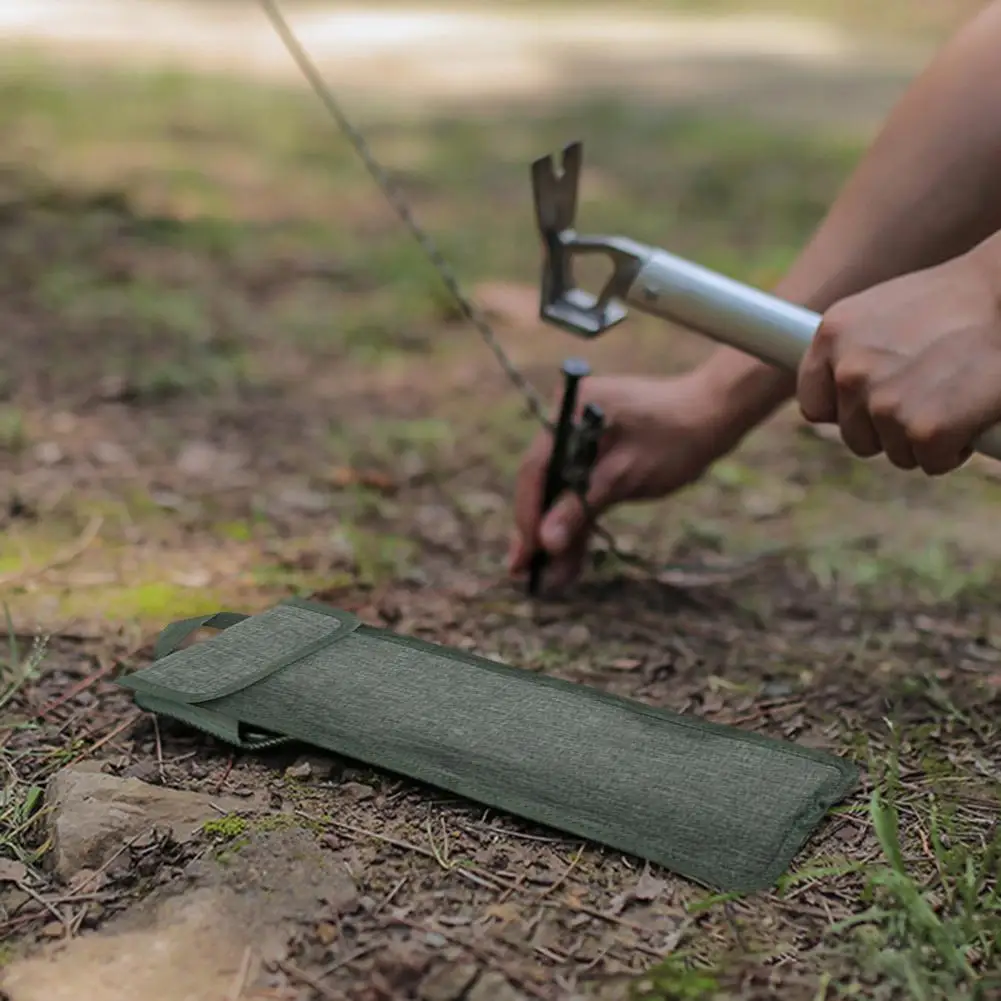 Outdoor Camping Equipment Stake Storage Bag Large Capacity Fastener Tape Hiking Tent Accessories Hammer Stake Nails Storage Bag