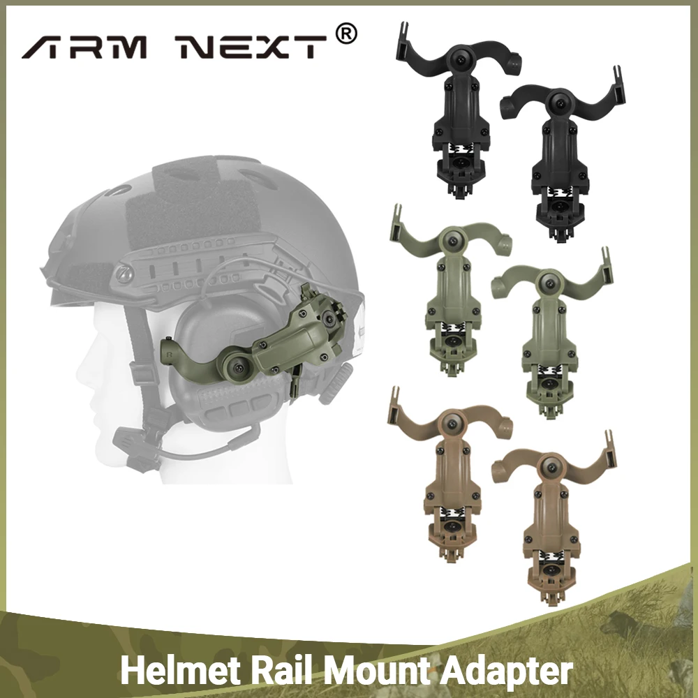 OPS CORE-ARC/Wendy M-LOK Fast Capacete Rail Mount Adapter, Tactical Headset Acessórios, Caça Airsoft Shooting Headphone Bracket