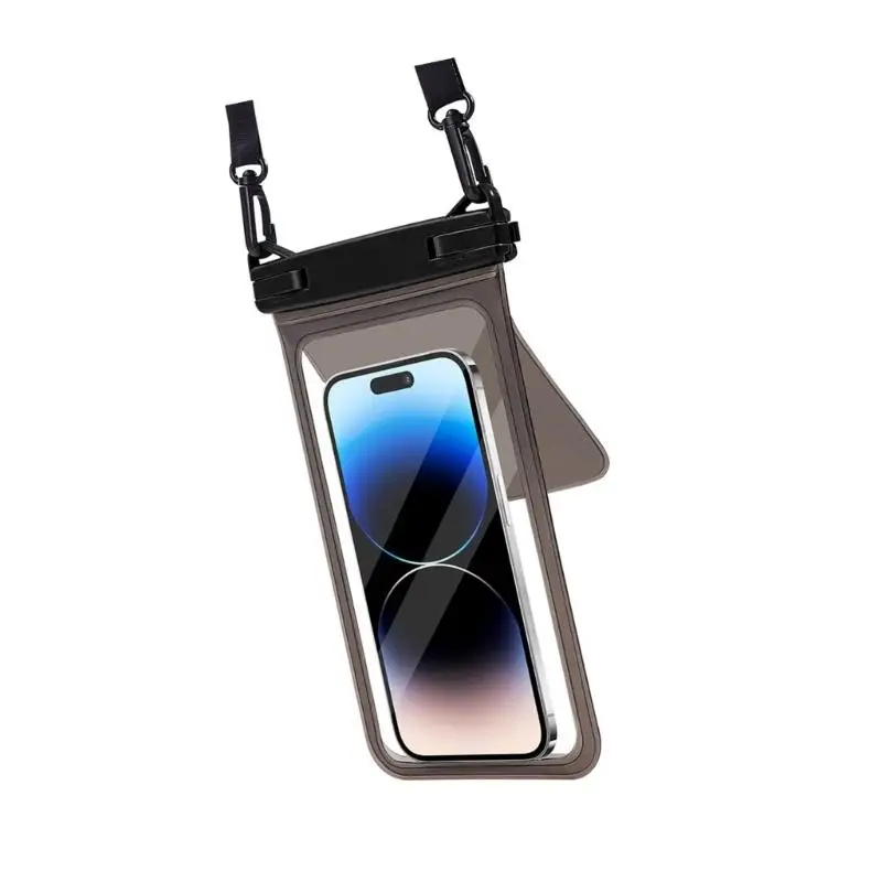 R53C See Through PVC Waterproof Phone Cover Set Of Pocket Design For Swimming Snorkeling Kayaking