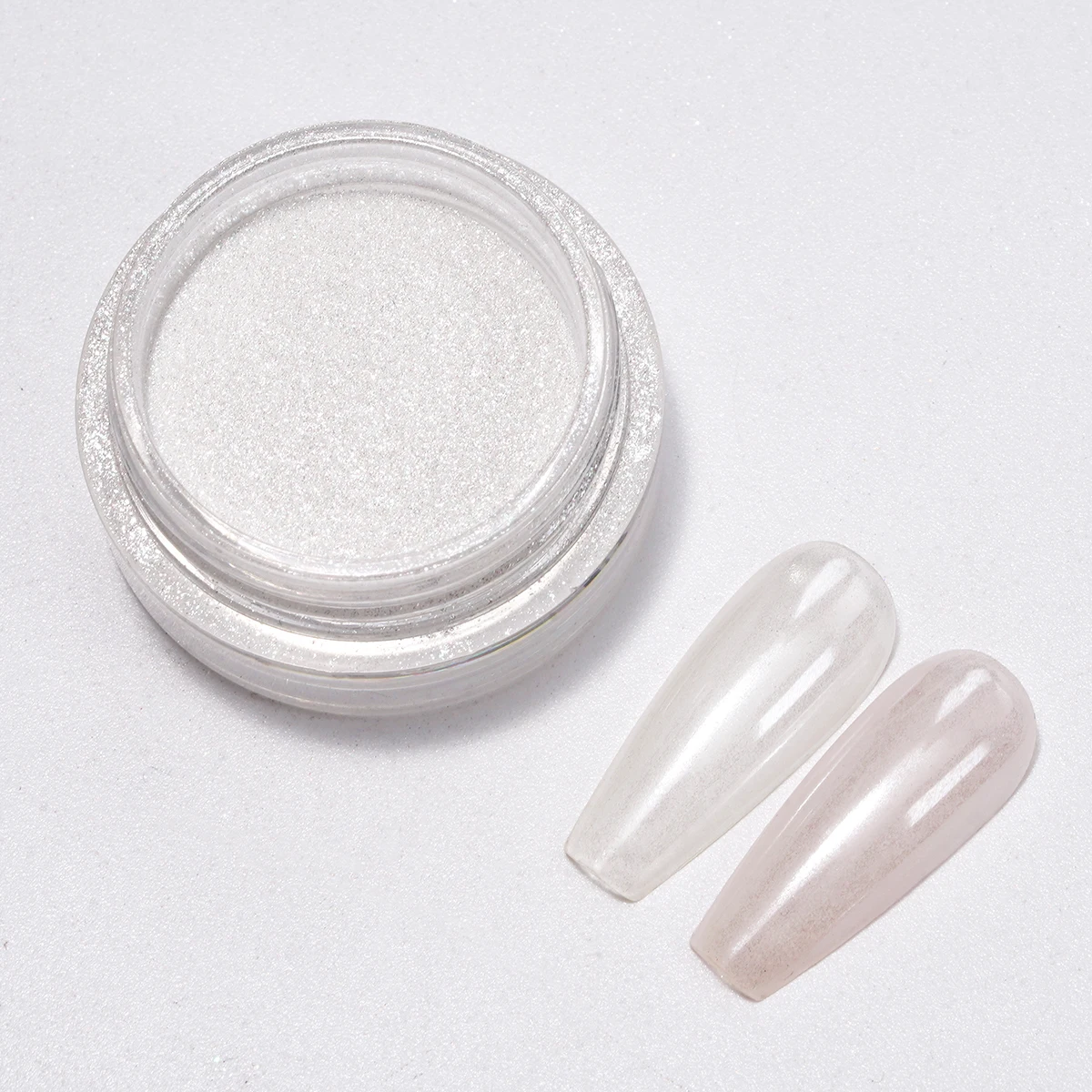 White Chrome Mirror Aurora Plated Nail Art Kit Fairy Pearl Body Glitter Mermaid Nail Polish Aurora Chrome Powder Nail Glue