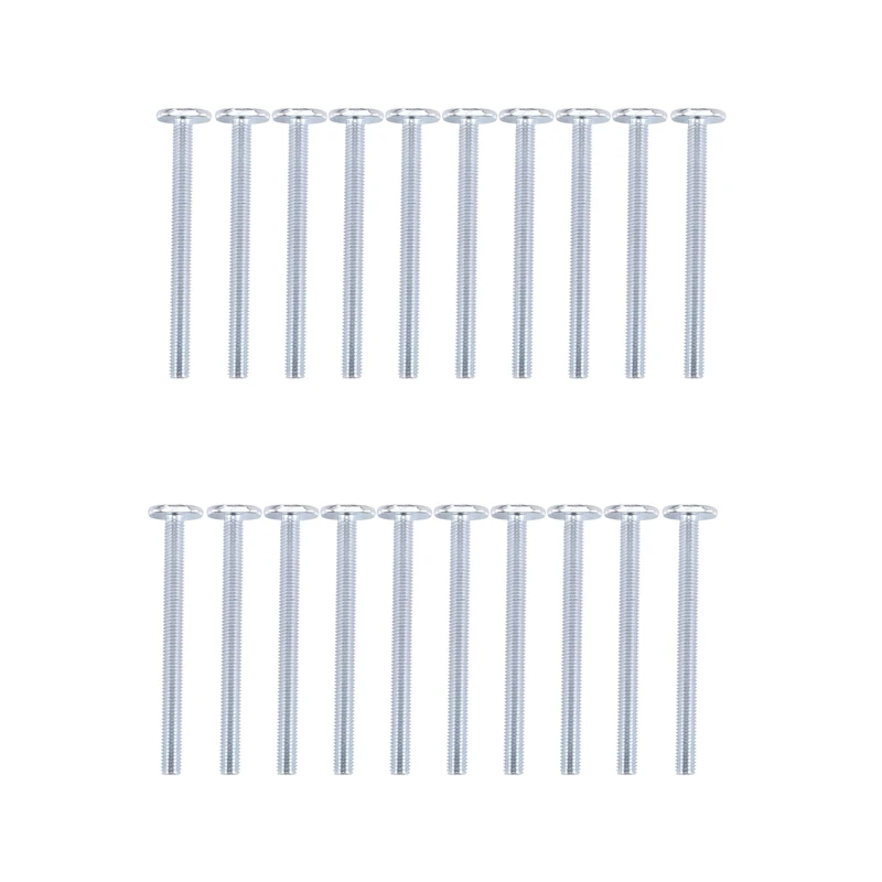 Parafusos Deslizantes em t Ferramenta para Trabalhar Madeira T-slot 30 Series Miter Track M8x100 mm 20 Peças