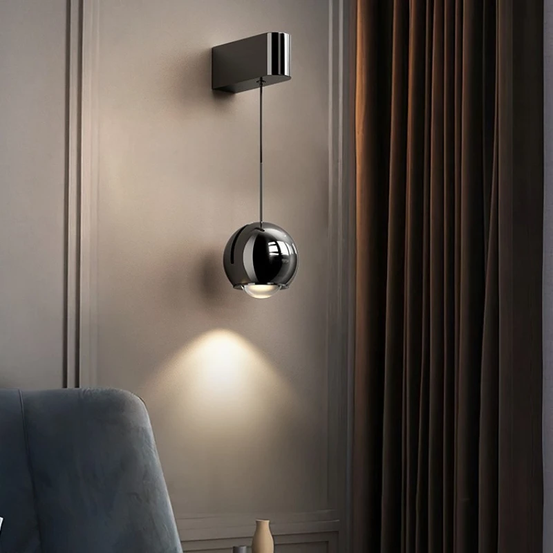 

bedside wall lamp creative bedroom bedside lamp can be lifted and lowered touch hand scan induction intelligent lamp