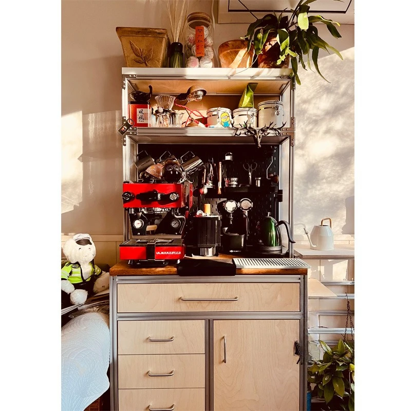 

Скандинавский простой шкаф для хранения алюминиевого профиля, бытовой шкафчик для гостиной, океанская тарелка, чайный шкаф