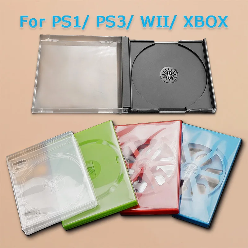 YuXi 1 قطعة استبدال الحال بالنسبة PS3 PS1 WII XBOX لعبة القرص الغيار صندوق CD متعدد الوظائف كرتون الألعاب صندوق تخزين قوس