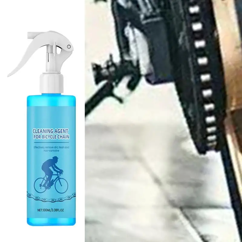 Bike Drivetrain Cleaner 100ml Cleaning Spray For Anti-rust Bicycles Chain Lubrication And Anti-friction Bike Maintenance Agent