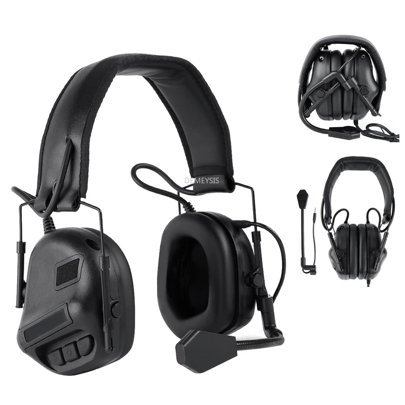 Shooting Earmuff Noise Reduction Sound Pickup Tactical Headset Outdoor Paintball Hunting Airsoft Sports Communication Headphone