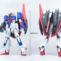 Large Flash Amplification 1/72 Zeta Warrior Assembly Model Anime Cartoon Action Doll Plastic Model Hobbies Toy Collection Gifts