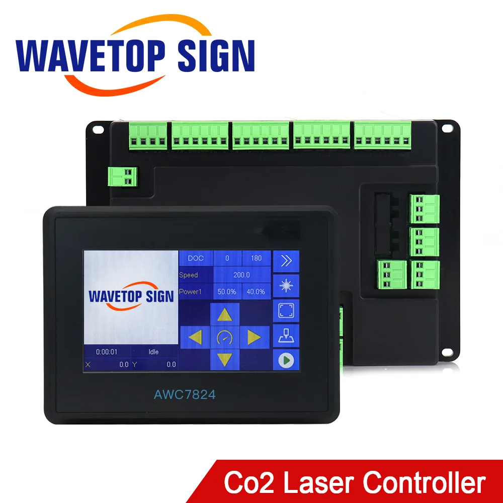 WaveTopSign Trocen Co2 Laser Controller System AWC7824 CCD AWC7846 For Co2 Laser Engraving and Cutting Machine Replace AWC608C