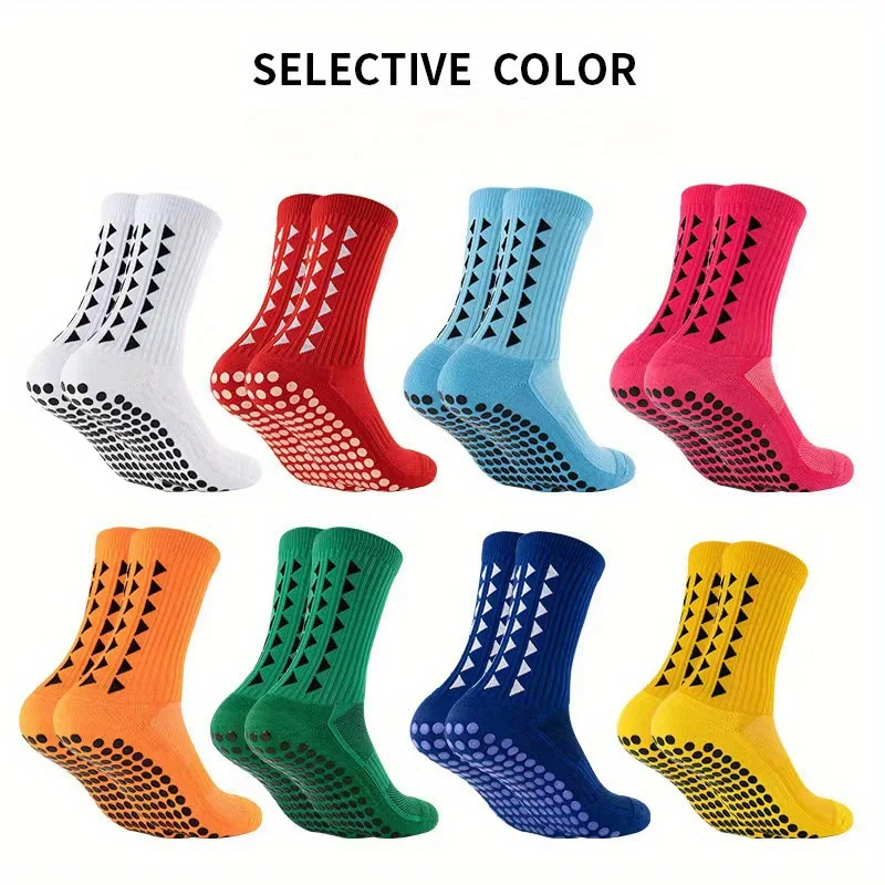

1 Pairs /3 Pairs /8 Pairs Football Socks Towel Sole Men's and Women's Football Training Match Silicone Socks Non-slip Friction B
