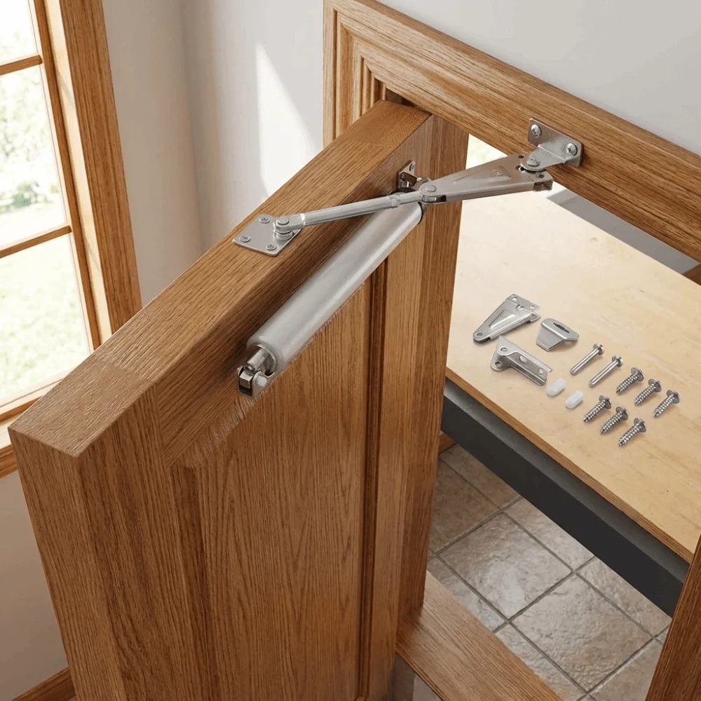 

Silent Buffer Pneumatic Door Closer Anti-Pinch Adjustable Closing Speed Automatic Buffer Automatic Rebound Durable