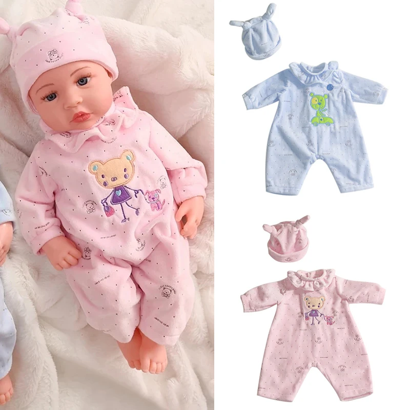 

45cm Baby Doll Cloth Comfort Soft Plush Doll Cloth Handmade Dress Baby Jumpsuit Doll Climb Suit for Doll Toys