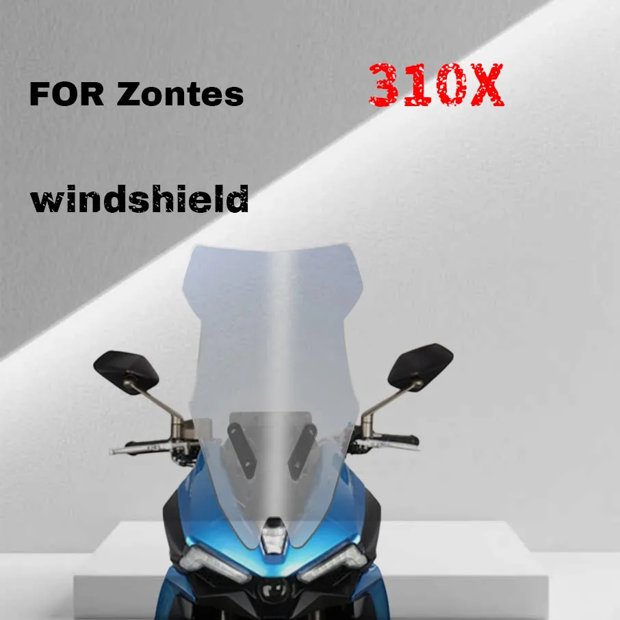 

Для Zontes 310X с высоким лобовым стеклом и модификацией с импортным стеклом для защиты груди переднего лобового стекла.