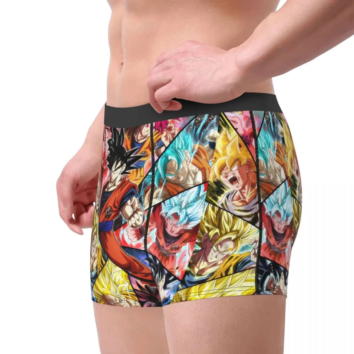 Novelty Boxer Dragon Ball Z DBZ Shorts Panties Men Underwear DBZ Breathable Underpants for Homme Plus Size