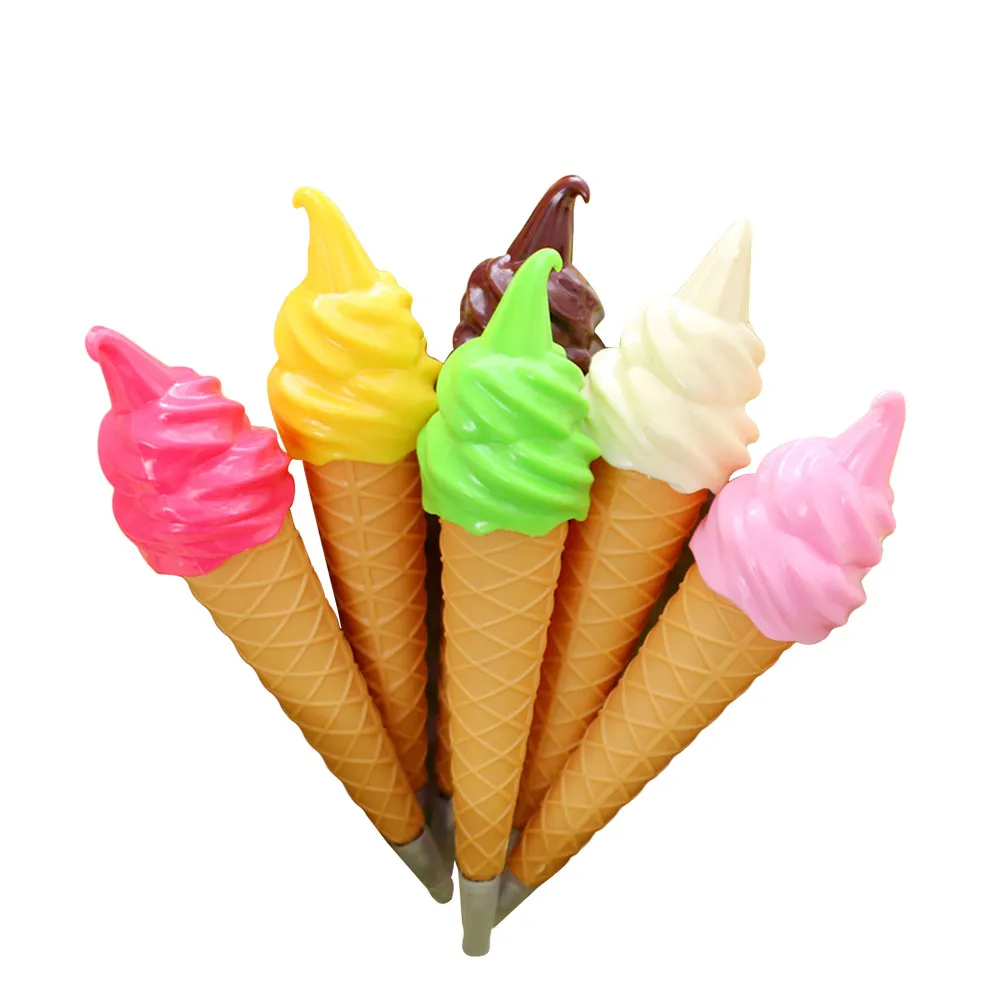 

6Pcs Ice Cream Inspired Ballpoint Pen Creative Tool for Students School Office Supplies Journal Notebook