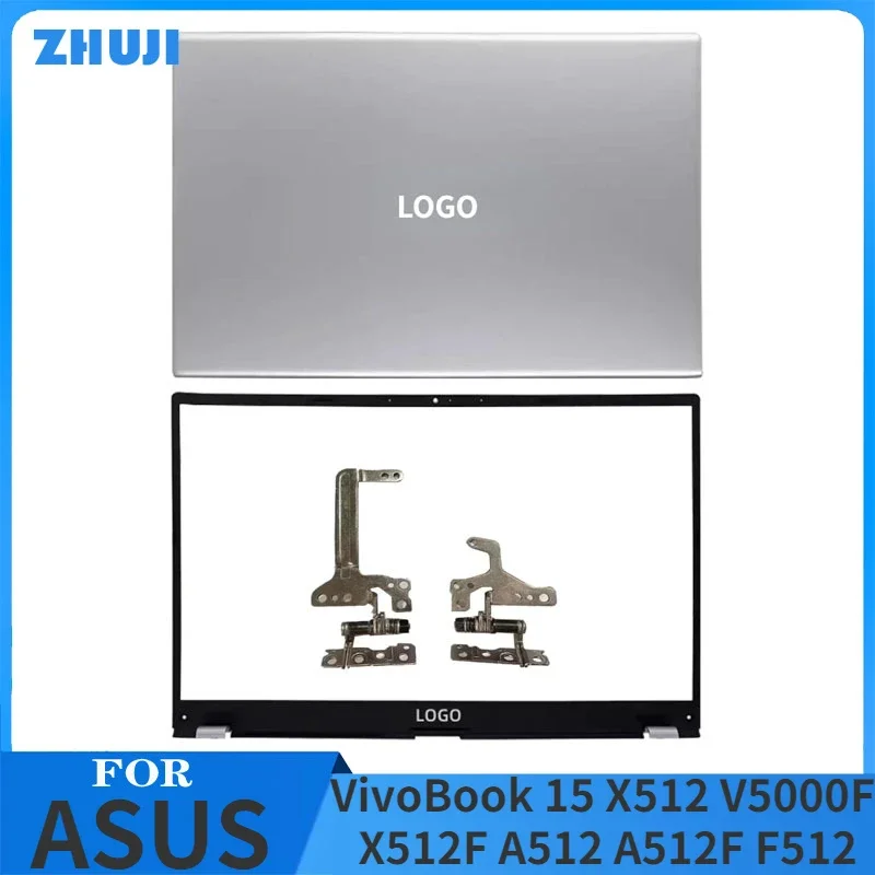 New For ASUS VivoBook 15 X512 V5000F X512F A512 A512F F512 Top Case LCD Back Cover/Front Bezel/Hinges Silver