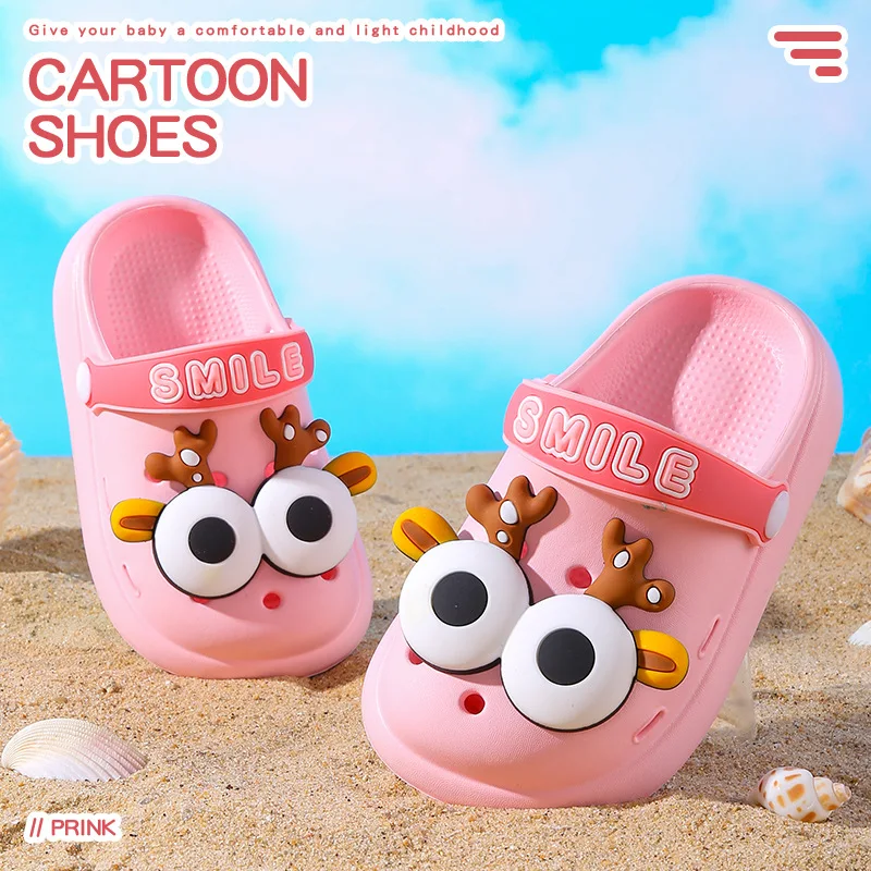 

2026 детская пляжная обувь, детские сандалии, летние тапочки с Минни для девочек, летние тапочки с рисунком для маленьких мальчиков и девочек