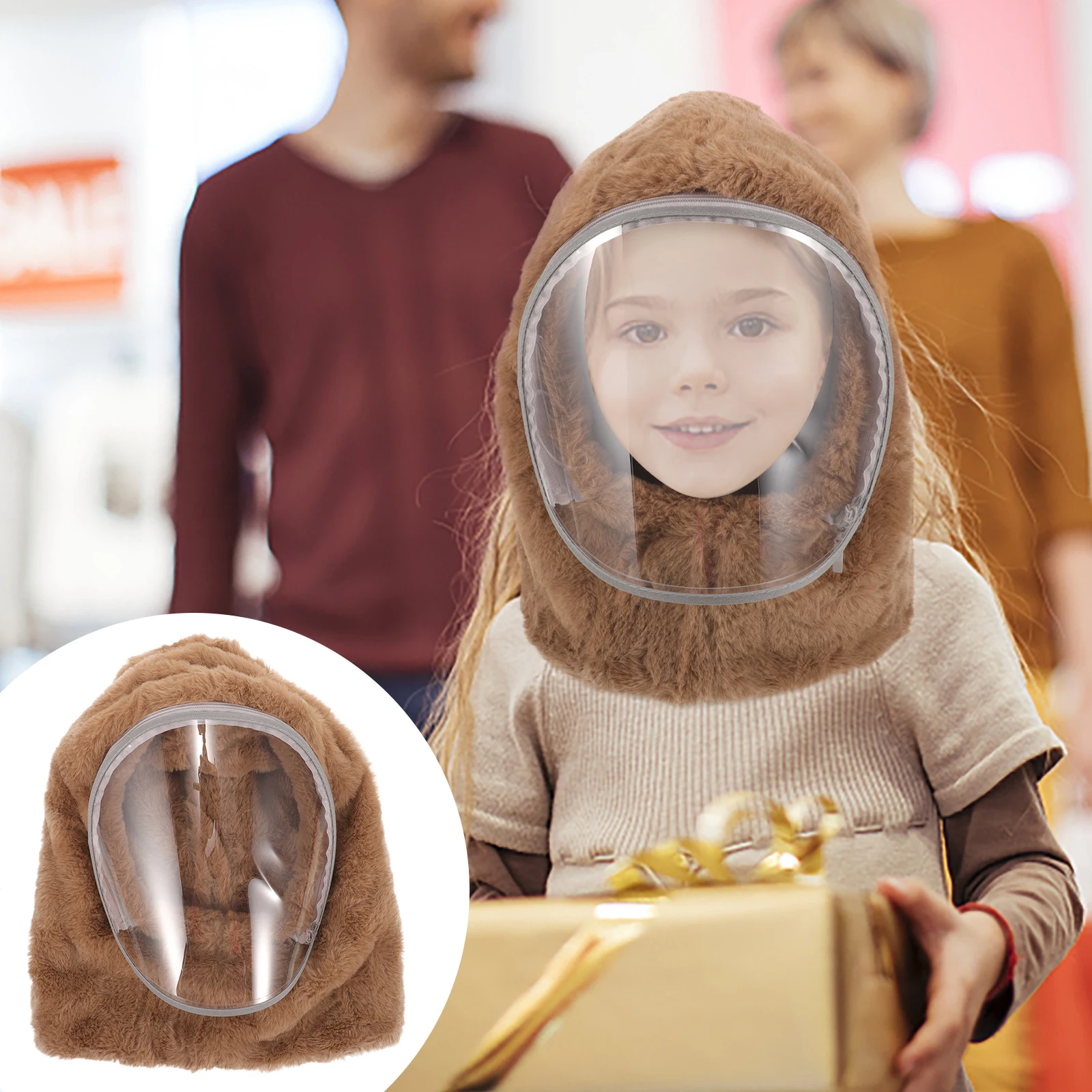 

Children Warm Winter Hats Toddler Ski Mask for Kids Comfortable Anti Wear Material One Piece Cap Lightweight Portable Christmas