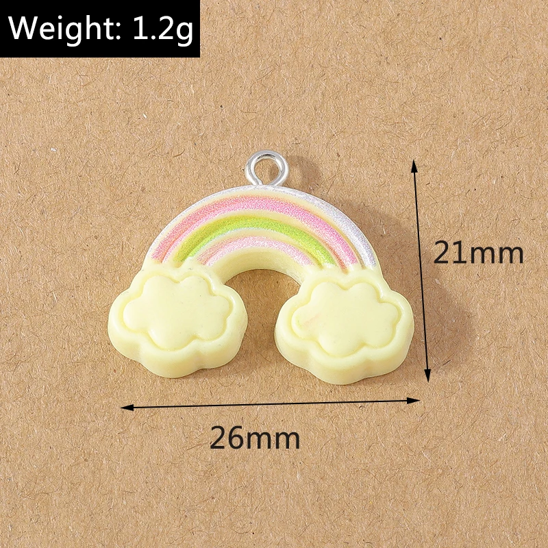 15 Stück Mix Harz Obst Herz Blume Tier Charms Anhänger für DIY Ohrringe Halskette Armband Schmuckherstellung Zubehör – Detail 36