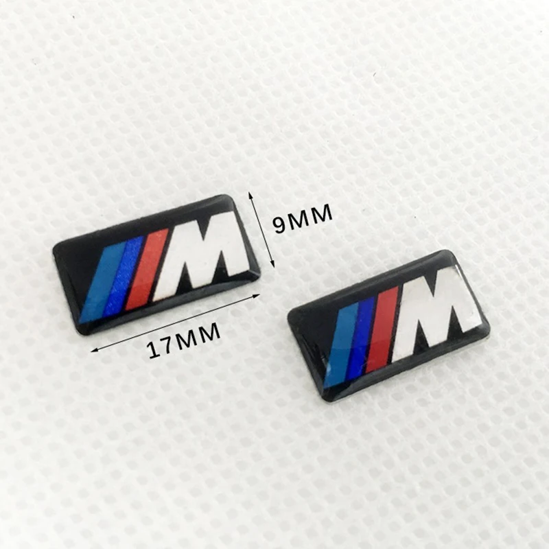 10pcs 16mm 19mm Logo M Emblem Steering Wheel Badge Rim Sticker For BMW E39 E46 E30 E36 E87 E60 E90 F30 F20 X3 X5 X6 Accessories