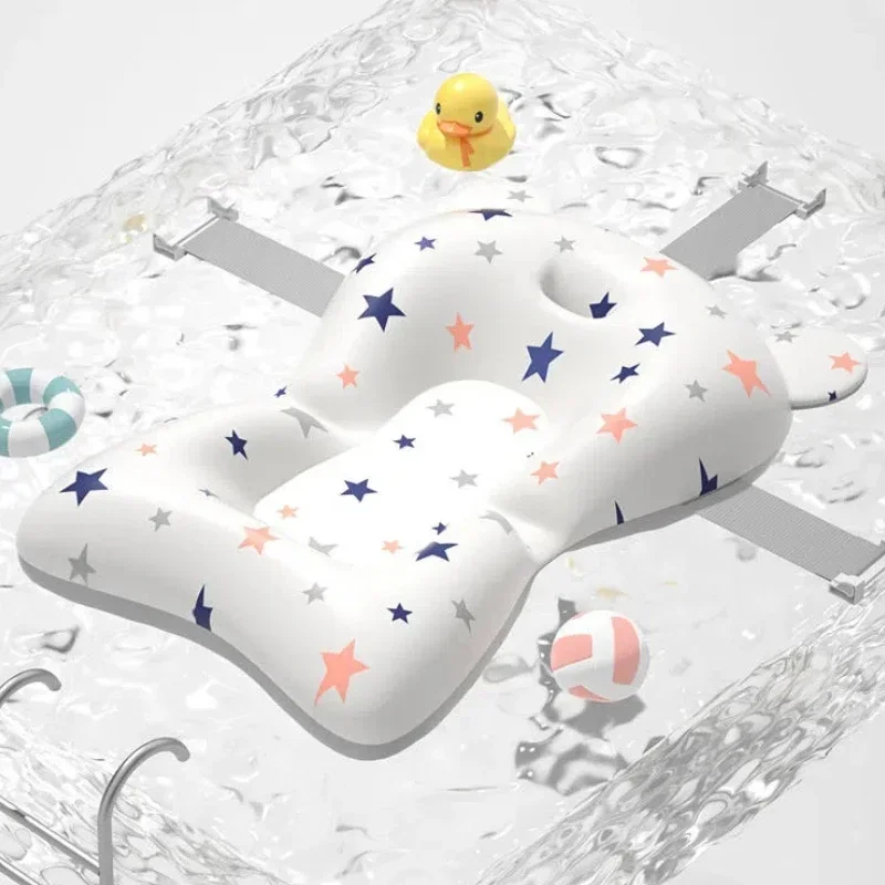 

Baby Bath Seat Support Mat Infant Anti-Slip Soft Comfort Body Cushion Foldable Baby Bath Tub Pad Chair Newborn Bathtub Pillow