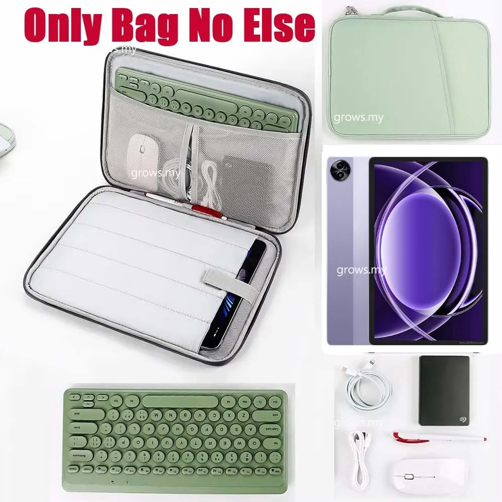 

Universal Tablet Storage Bag for Realme Pad 2 Lite 2024 10.95"Realme Pad2 11.5 Pad 2 X 10.95 10.4 Shockproof Handbag