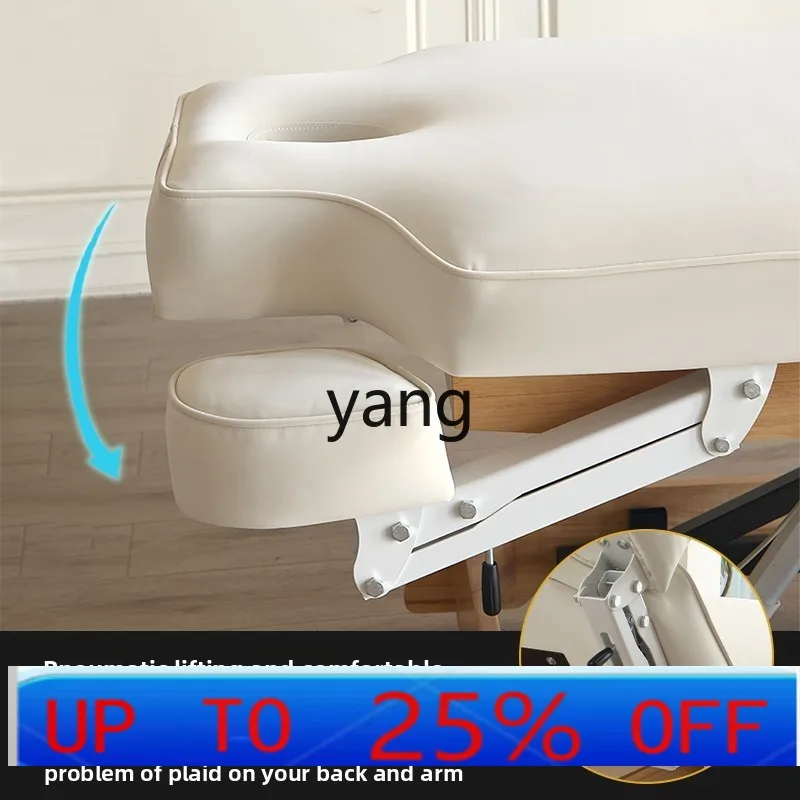 

LMM Electric Beauty Bed Constant Temperature Latex Mattress, Fully Automatic with Reclining Hole and Armrests