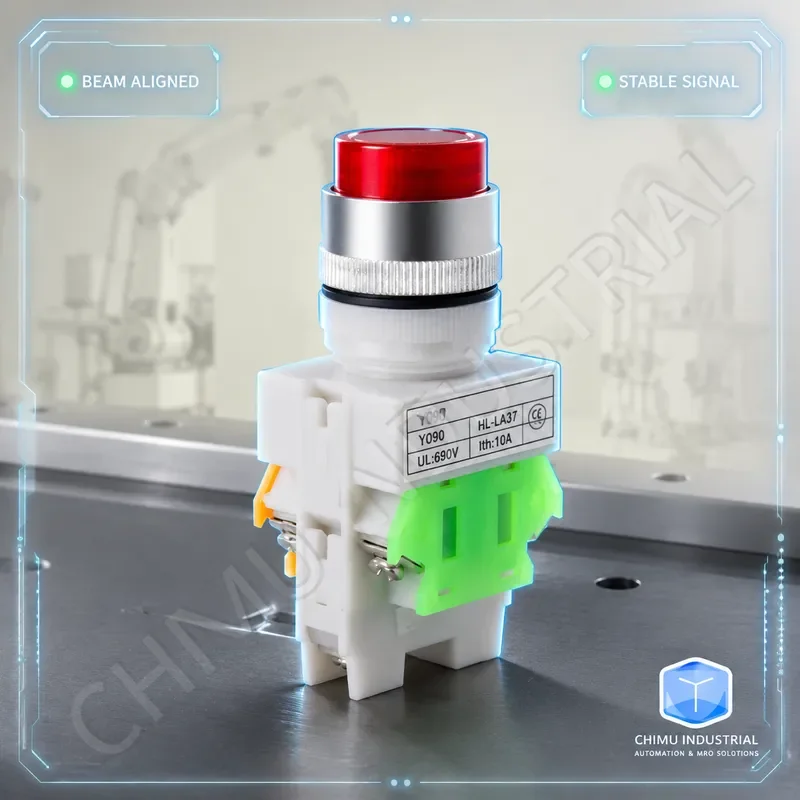 【CHIMU INDUSTRIAL】 for LAY37-11DN Push Button Switch 22MM Auto Reset Optical Indicator AC DC 24V 220V 380V