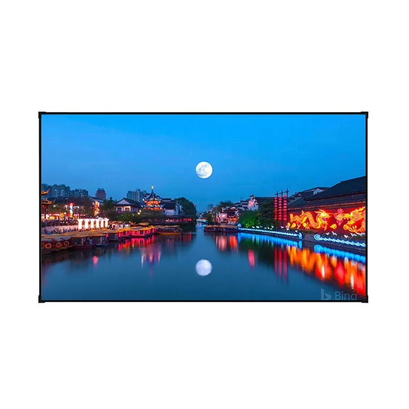 40inch 80inch 100inch 120inch 70inch Fixed Frame Projector Screen Alr Ust Ambient Light Rejecting Projection Screen